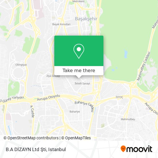 B.A DİZAYN  Ltd Şti map