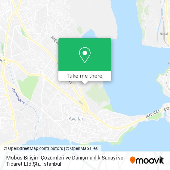 Mobus Bilişim Çözümleri ve Danışmanlık Sanayi ve Ticaret Ltd.Şti. map