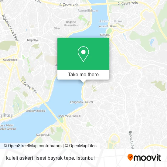 kuleli askeri lisesi bayrak tepe map