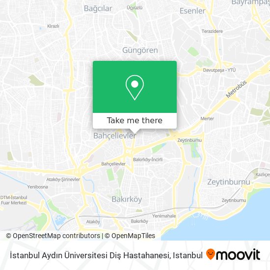 İstanbul Aydın Üniversitesi Diş Hastahanesi map