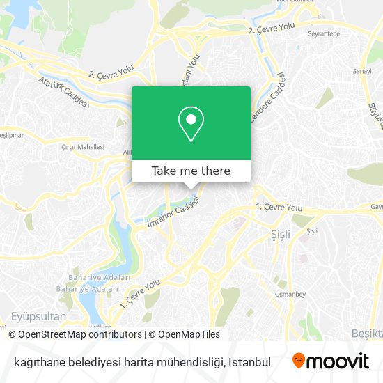 kağıthane belediyesi harita mühendisliği map