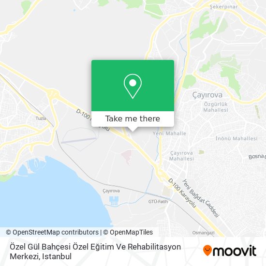 Özel Gül Bahçesi Özel Eğitim Ve Rehabilitasyon Merkezi map