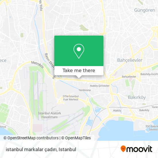 istanbul markalar çadırı map