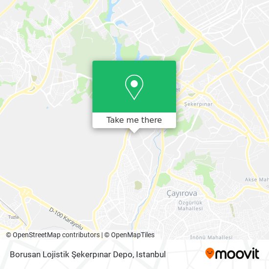 Borusan Lojistik Şekerpınar Depo map