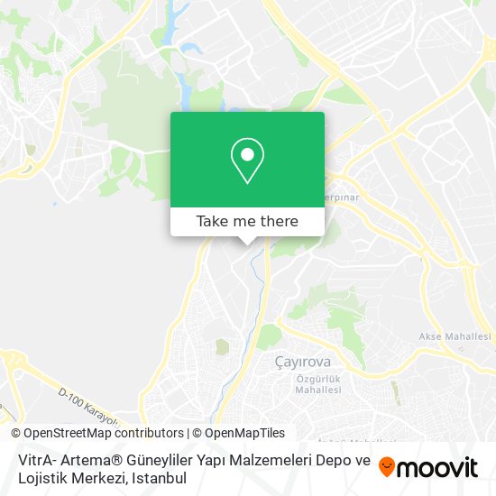 VitrA- Artema® Güneyliler Yapı Malzemeleri Depo ve Lojistik Merkezi map