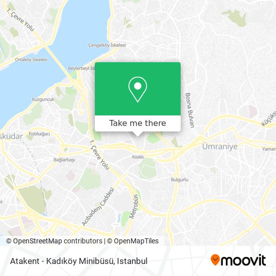 Atakent - Kadıköy Minibüsü map