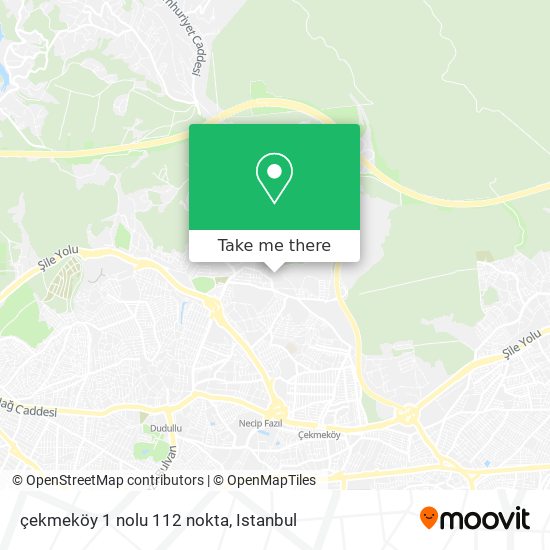 çekmeköy 1 nolu 112 nokta map