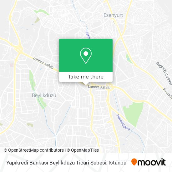 Yapıkredi Bankası Beylikdüzü Ticari Şubesi map