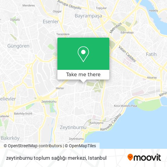 zeytinburnu toplum sağlığı merkezi map