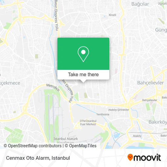 Cenmax Oto Alarm map