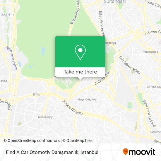 Find A Car Otomotiv Danışmanlık map