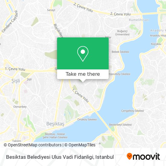 Besiktas Belediyesi Ulus Vadi Fidanligi map