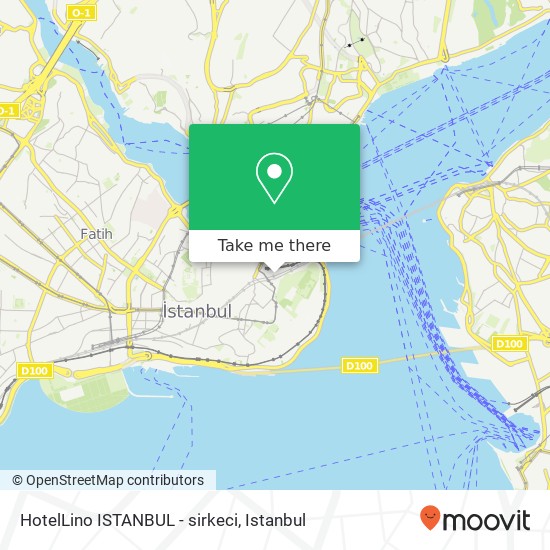 HotelLino ISTANBUL - sirkeci map