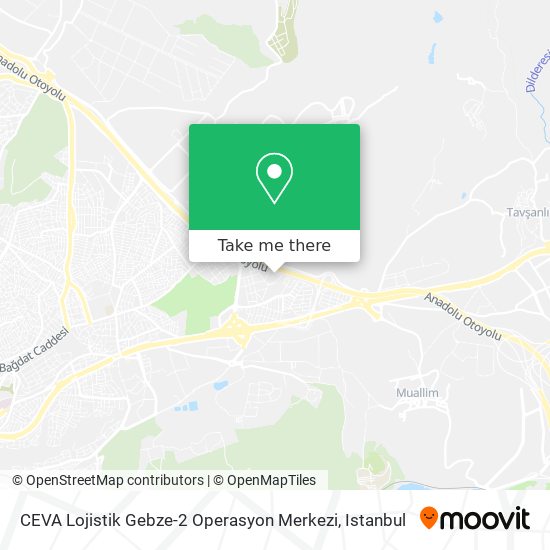 CEVA Lojistik Gebze-2 Operasyon Merkezi map