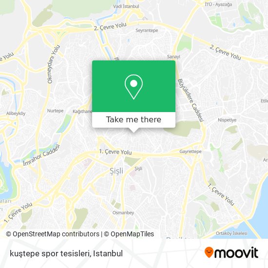 kuştepe spor tesisleri map