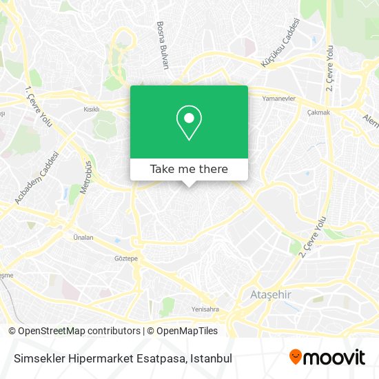 Simsekler Hipermarket Esatpasa map
