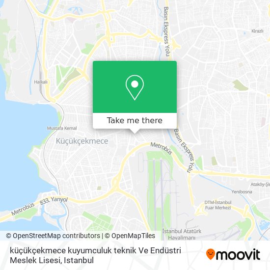 küçükçekmece kuyumculuk teknik Ve Endüstri Meslek Lisesi map
