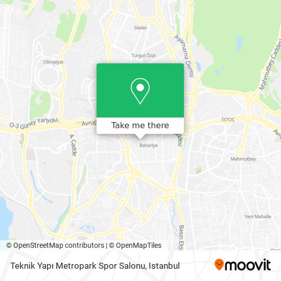 Teknik Yapı Metropark Spor Salonu map