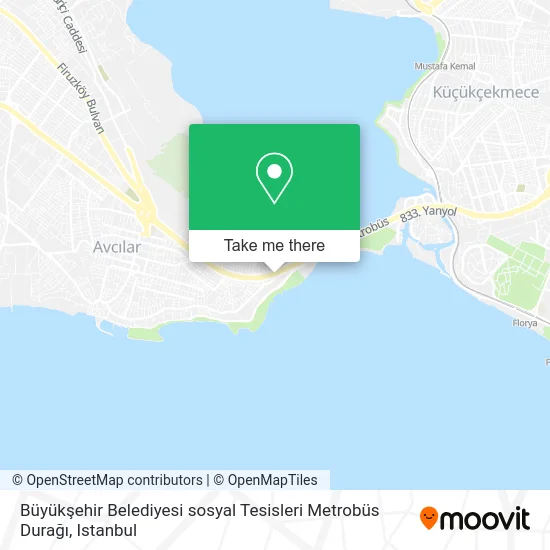 Büyükşehir Belediyesi sosyal Tesisleri  Metrobüs Durağı map