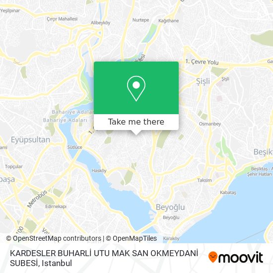 KARDESLER BUHARLİ UTU MAK SAN OKMEYDANİ SUBESİ map