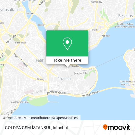 GOLDPA GSM İSTANBUL map