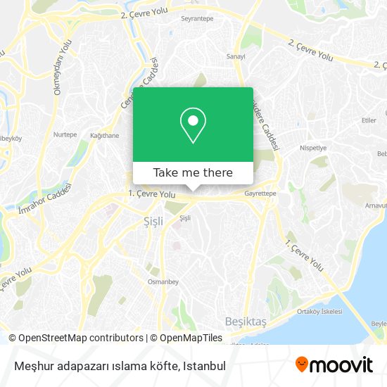 Meşhur adapazarı ıslama köfte map