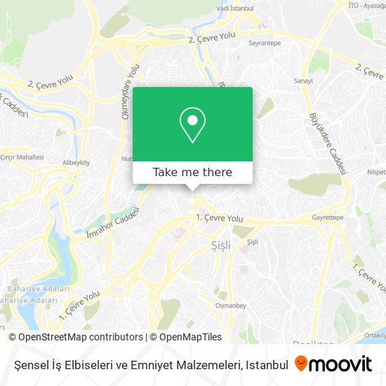 Şensel İş Elbiseleri ve Emniyet Malzemeleri map