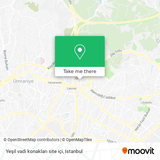 Yeşil vadi konakları site içi map