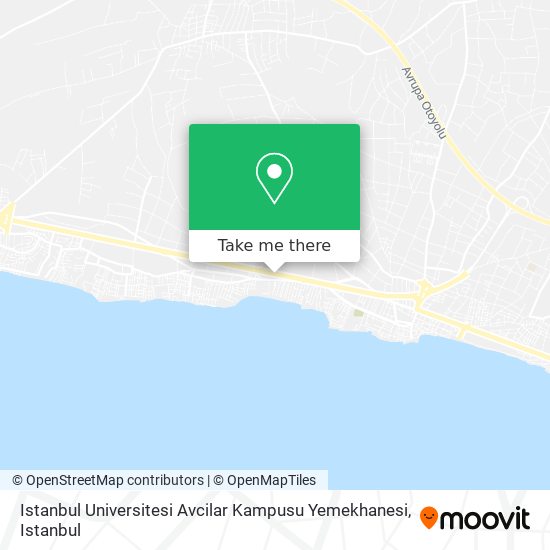 Istanbul Universitesi Avcilar Kampusu Yemekhanesi map