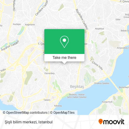 Şişli bilim merkezi map