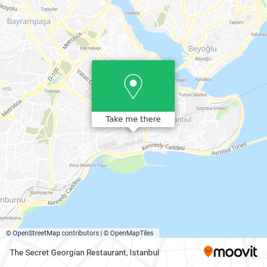 The Secret Georgian Restaurant map