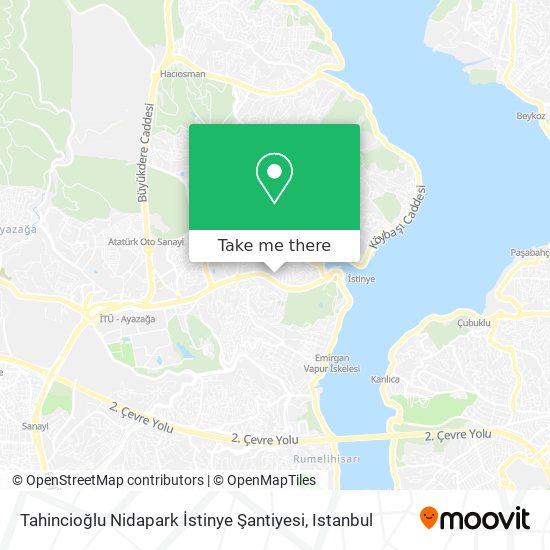 Tahincioğlu Nidapark İstinye Şantiyesi map