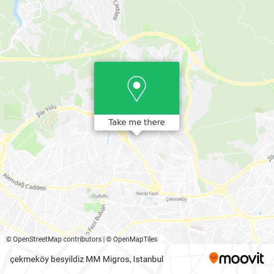 çekmeköy besyildiz MM Migros map