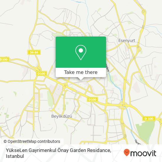 YükseLen Gayrimenkul Önay Garden Residance map