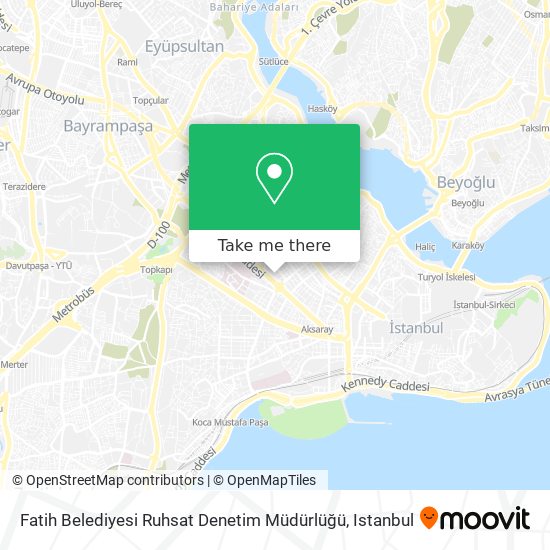 Fatih Belediyesi Ruhsat Denetim Müdürlüğü map