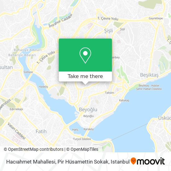 Hacıahmet Mahallesi, Pir Hüsamettin Sokak map