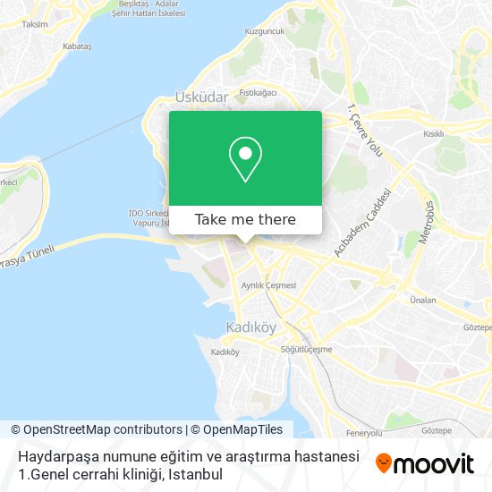 Haydarpaşa numune eğitim ve araştırma hastanesi 1.Genel cerrahi kliniği map