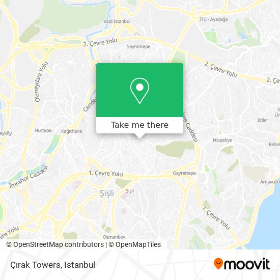 Çırak Towers map