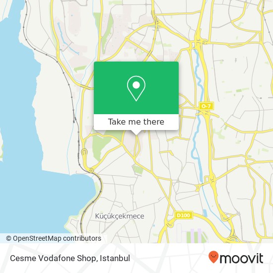 Cesme Vodafone Shop map