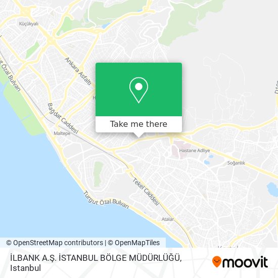 İLBANK A.Ş. İSTANBUL BÖLGE MÜDÜRLÜĞÜ map