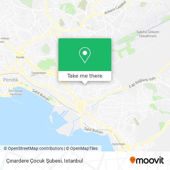 Çınardere Çocuk Şubesi map