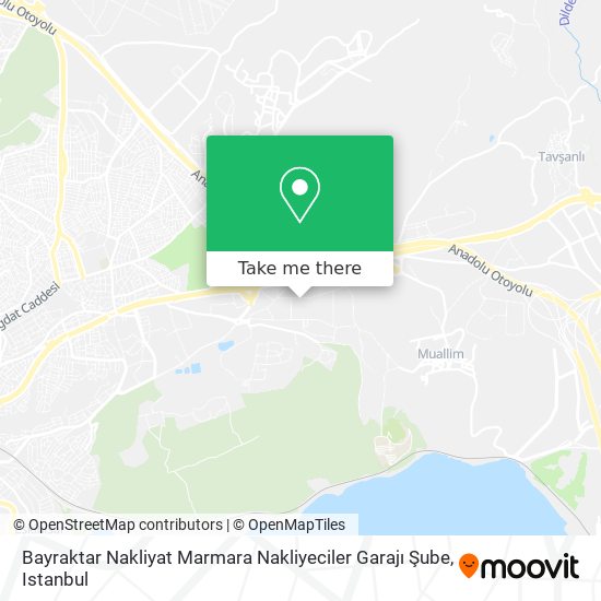 Bayraktar Nakliyat Marmara Nakliyeciler Garajı Şube map