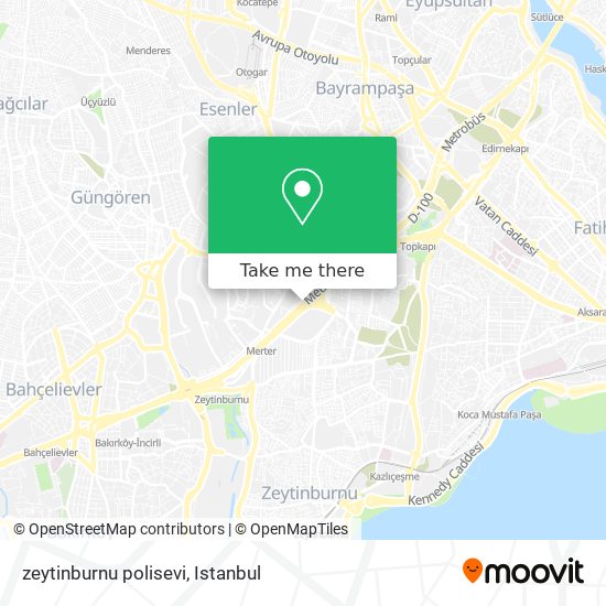 zeytinburnu polisevi map