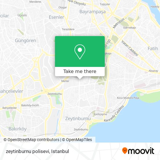 zeytinburnu polisevi map