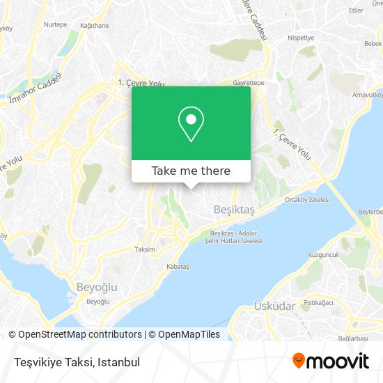 Teşvikiye Taksi map