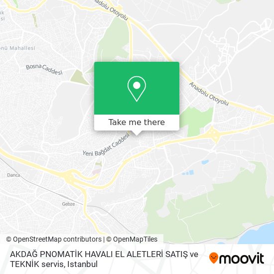 AKDAĞ PNOMATİK HAVALI EL ALETLERİ SATIŞ ve TEKNİK servis map