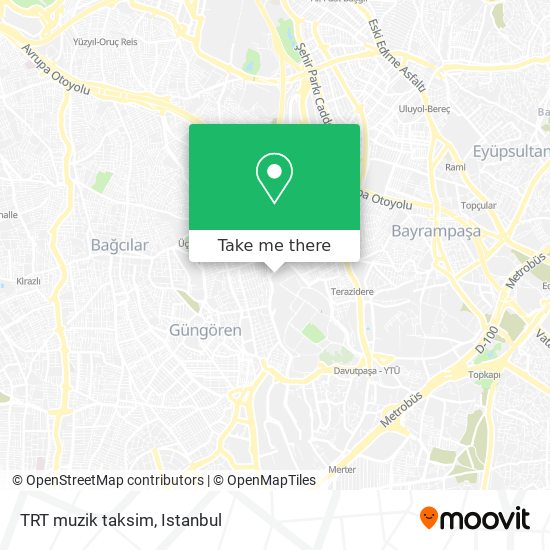 TRT muzik taksim map