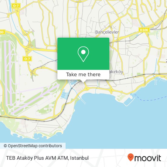 TEB Ataköy Plus AVM ATM map