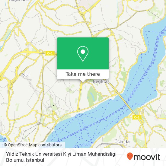 Yildiz Teknik Universitesi Kiyi Liman Muhendisligi Bolumu map