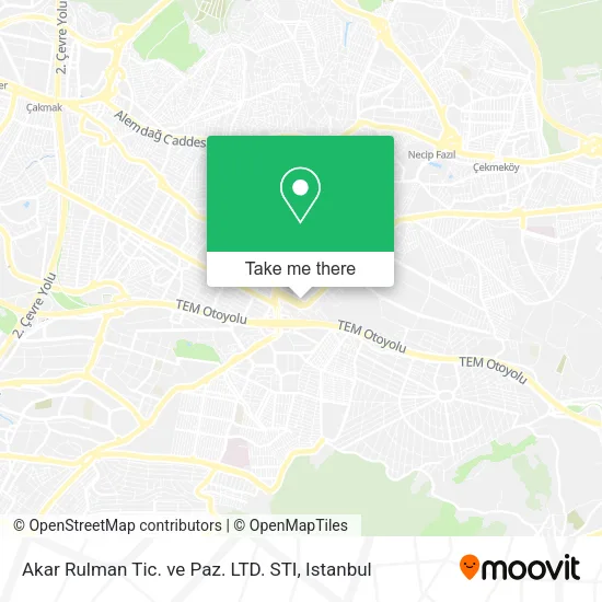 Akar Rulman Tic. ve Paz. LTD. STI map